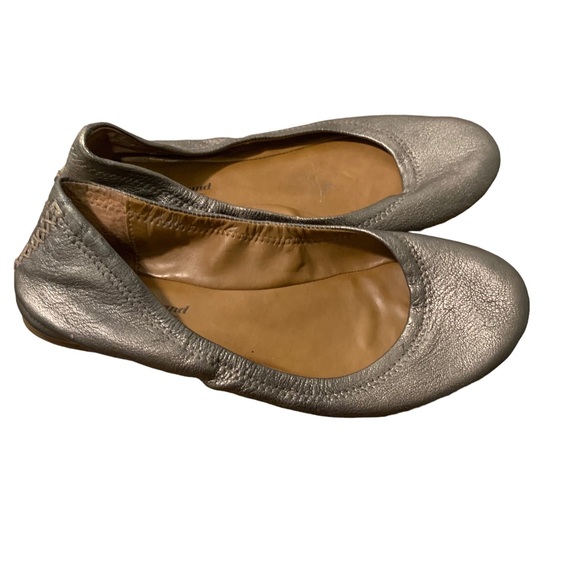 Lucky Brand | Shoes | Lucky Brand Metallic Leather Ballet Flats Shoes ...